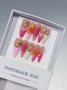 10 Uds. <span class=keywords><strong>de</strong></span> <span class=keywords><strong>Uñas</strong></span> Postizas <span class=keywords><strong>de</strong></span> Colores al por Mayor, Todo Tipo <span class=keywords><strong>de</strong></span> Estilos, Más Vendidas, Hermosas, <span class=keywords><strong>de</strong></span> Lujo, Personalizadas, Hechas a Mano - Product Image 4