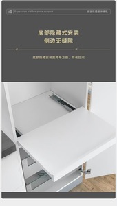 Modern Bedroom Outdoor Kitchen Furniture Bottom-Mounted Concealed <b>Sliding</b> Rail Jewelry Cabinet Damping Buffer Cold-Rolled Steel - Product Image 2