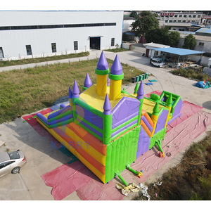 <span class=keywords><strong>Structure</strong></span> de jeu <span class=keywords><strong>gonflable</strong></span> de qualité commerciale avec deux pistes pour les festivals urbains et les événements familiaux d'entreprise - Product Image 4