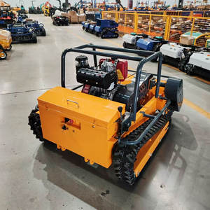 جزازة عشب روبوتية صغيرة بمحرك ديزل، عرض قص 800 مم 1000 مم 1200 مم، جزازة عشب زاحفة بتحكم عن بعد - Product Image 5