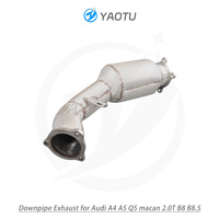 Convertisseur catalytique en acier inoxydable YT avec isolation thermique pour Audi A4 A5 Q5 2.0T