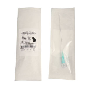 पशु चिकित्सा पालतू जानवरों की आपूर्ति 3 एफआर बिल्ली यूरिनरी कैथीटर के साथ खोलने और पर्यावरण के अनुकूल 120/130 मिमी ट्यूब लंबाई - Product Image 3