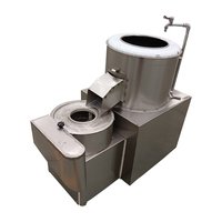 Pommes de terre chips lavage Cutter tranche trancheuse industrie électrique Peel éplucheur de pommes de terre coupe Machine et coupe
