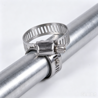 Collier de serrage en acier inoxydable de type américain, 18-32mm