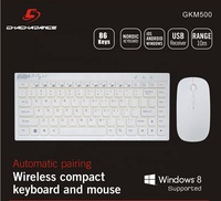Clavier et souris sans fil 2,4 GHz pour jeux, combo 78 touches, mini clavier et souris Bluetooth pour PC, ordinateur portable