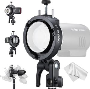 Support de flash Godox S2 <span class=keywords><strong>S3</strong></span> avec monture Bowens pour V1 V1Pro V100 AD100Pro AD200ProII AD300Pro Flash Speedlite Softbox Accessoires - Product Image 1