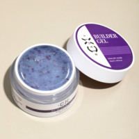 CaiXuan Euro St Spring Inflorescence Building Gel 16 Teintes Gel Dur Pailleté Effet Pétale Naturel pour Manucure Professionnelle en Salon