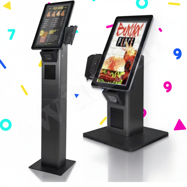 15.6/21.5/22/24 Inch POS Kiosk Custom Logo Android Bill Self Service Ordering Payment Terminal for Restaurant McDonald's Style