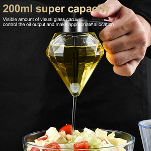 Dispensador de Vidrio con Forma para Miel y Aceite, 200ml, Gran Capacidad, Multifuncional, Botella para Vinagre, Salsas y Aderezos, Venta al Por Mayor - Product Image 2