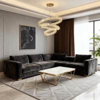 Lustre LED en cristal pour hôtel et maison, 86W, à intensité variable, hauteur réglable, pour salon, 220V 110V