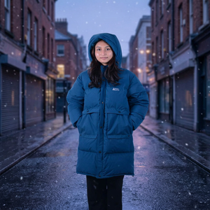 Veste d'hiver longue professionnelle en duvet de qualité supérieure, élégante, chaude, imperméable, avec des matériaux durables et résistants - Product Image 3