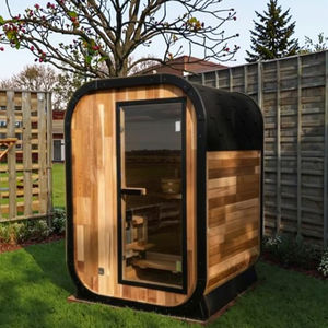 HELIUS新アウトドアキューブサウナキャビンミニサイズ1人伝統的なスチームサウナルームヒーター付き - Product Image 3