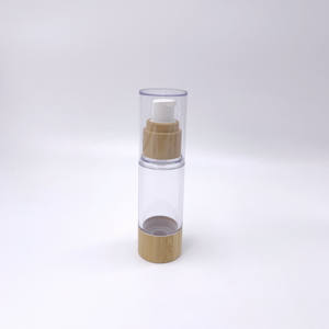 Flacon pompe luxe sans air, rechargeable, pour sérum ou lotion cosmétique, argenté, 50 ml et 30 ml - Product Image 4