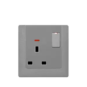 G30 Nice design UK standard single socket 1gang 13A 220V electrical wall switch socket