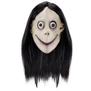 Baige 2024 Halloween Horror cara completa horrible mujer aterradora con pelo largo látex máscara <span class=keywords><strong>de</strong></span> Halloween - Product Image 2