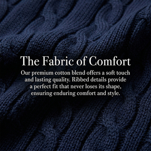Pull en tricot personnalisé pour homme de qualité supérieure |   Esthétique Old Money |   100% Coton de Qualité |   Logo personnalisé OEM/ODM Faible MOQ Personnalisé - Product Image 5