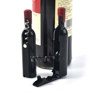 Venta al por mayor personalizado 3-en-1 multifuncional sacacorchos abrebotellas de vino abridores de cerveza en forma de vino de primera calidad - Product Image 2