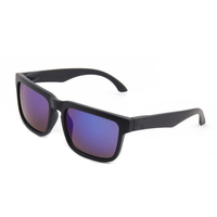 Vente flash, lunettes de soleil unisexes à monture carrée, verres gris Tac, UV400, logo personnalisé, pas cher