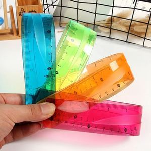 Regla Recta Flexible de PVC de 30 cm, Herramienta de Medición de Plástico para la Escuela y la Oficina, Herramientas de Papelería - Product Image 4