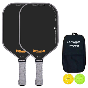 Juego <span class=keywords><strong>de</strong></span> paletas Pickleball <span class=keywords><strong>de</strong></span> fibra <span class=keywords><strong>de</strong></span> carbono <span class=keywords><strong>de</strong></span> grafito incluye bolsa Pickleball y bolas - Product Image 2