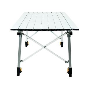 Table de camping pliable en aluminium légère et réglable en hauteur avec logo personnalisé pour pique-nique en plein air - Product Image 4