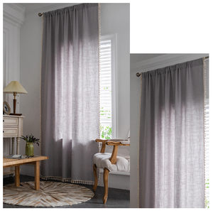 Rideau esthétique <span class=keywords><strong>à</strong></span> franges en coton bambou pour maison mariage Banquet baie vitrée balcon - Product Image 6