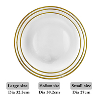 Assiette de Présentation en Verre Cristal Élégante avec Bord Doré ou Argenté pour Mariage et Fêtes – Vente en Gros
