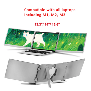 Moniteur LCD portable à double écran FHD de 15,6 pouces, écran triple pour ordinateur portable, écran intelligent pour jeux - Product Image 6