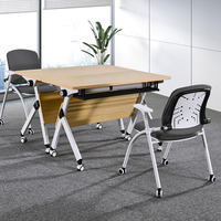 Table de formation pliante pour l'école, table de réunion moderne pour salle de conférence, bureau, salle de formation scolaire
