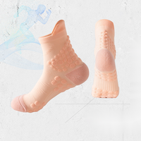 Chaussettes de course unisexes en rayonne et viscose avec amorti en tissu éponge, chaussettes de sport respirantes et antidérapantes pour l'entraînement