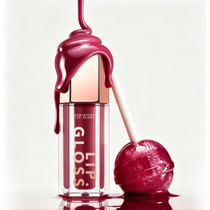Fournisseurs de <span class=keywords><strong>Gloss</strong></span> à Lèvres Maquillage Cosmétique en Gros Marque Privée Nude Bio Transparent Brillant Végétalien - Product Image 1