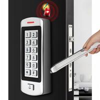 Teclado de Acceso IP66 de Aleación de Zinc con Botón Retroiluminado, Tarjeta EM de 125KHz, Tarjeta PIN y Desbloqueo por PIN, con Timbre Integrado