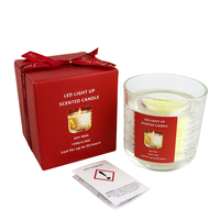 Neue Festliche Luxus-Duftkerzen im Glas mit Sojawachs und Gelwachs Innen, Individuelle Verpackung
