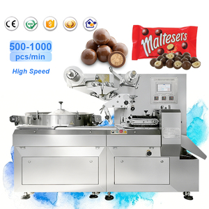 Machine d'emballage à haute vitesse pour bonbons et chocolats, machine d'emballage en forme de coussin pour bonbons ronds - Product Image 1