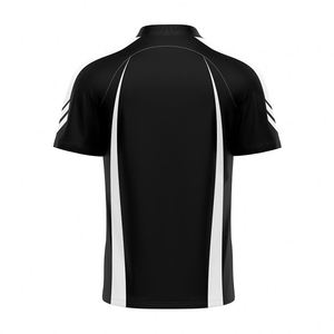 เสื้อฟุตบอลคลาสสิคสไตล์เรโทร แขนสั้น คอวี น้ำหนักเบา ใส่ได้ทั้งชายและหญิง สีดำขาว ทนทาน - Product Image 2
