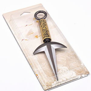 Offre Spéciale 23cm Anime porte-clés Ninja Kunai Cosplay accessoires accessoires métal pendentif épée porte-clés fabricants - Product Image 2