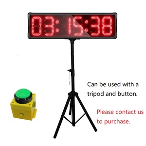 Ganxin Rode Kleur 6 Cijfers Geleid Race Timing Klok Stopwatch 8-Inch Hoog Karakter Outdoor Sport <span class=keywords><strong>Timer</strong></span> Voor Hardlopen Race Marathon - Product Image 6