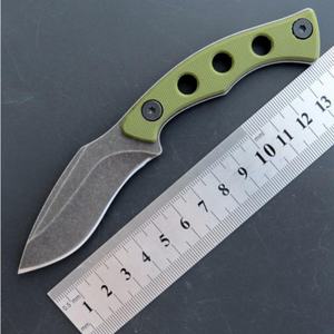 มีดพับสแตนเลส G10 คุณภาพสูงปรับแต่งได้ สำหรับกิจกรรมกลางแจ้ง ตั้งแคมป์ เดินป่า ตกปลา ล่าสัตว์ - มีด DIY OEM - Product Image 1