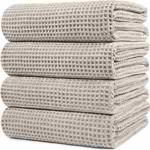 Serviette de plage gaufrée 100 % coton, super douce et à séchage rapide, personnalisable avec logo – Meilleure vente, haute qualité - Product Image 1