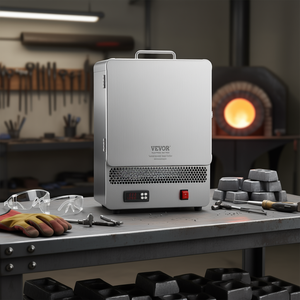Fourneau de fusion électrique de table Vevor 1500W en acier inoxydable, température maximale 2200°C, pour bricolage métallique - Product Image 2