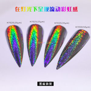 Poudre laser <span class=keywords><strong>holographique</strong></span> haute luminosité Sheng Zhu Supershift pour vernis à ongles, résine, aquarelles - Product Image 3