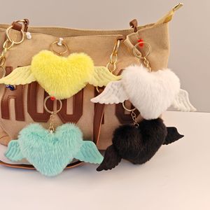En gros, <span class=keywords><strong>Porte</strong></span>-<span class=keywords><strong>clés</strong></span> et pendentif de sac en fausse <span class=keywords><strong>fourrure</strong></span>, motif dessin animé, <span class=keywords><strong>pompon</strong></span> cœur, boule de <span class=keywords><strong>fourrure</strong></span>, <span class=keywords><strong>pompon</strong></span> en peluche, fleur pour voiture - Product Image 3