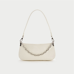 2025 diseño Popular logotipo personalizado moda mujer PU bolso de hombro con bonita cadena Simple tendencia último <span class=keywords><strong>Sling</strong></span> <span class=keywords><strong>Bag</strong></span> para damas - Product Image 1