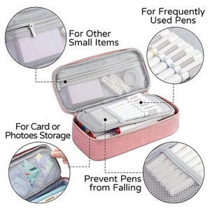 Nouvelle trousse à crayons en tissu grande capacité pour étudiants, sac de rangement de papeterie élégant pour les écoles et les bureaux - Product Image 3