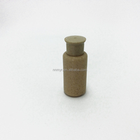 Flacon de shampooing en plastique biodégradable en paille de blé, auto-nettoyant, imprimé à l'écran, en PP, avec pompe pulvérisateur pour emballage cosmétique, 100 pièces