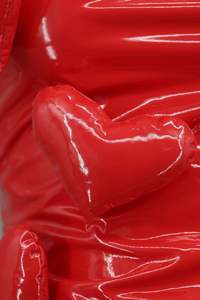 Gaun Maxi Kulit Pesta Elegan Seksi Wanita Berkualitas Tinggi GX0185 Fashion 2025 Desain 3D Love Gaun Panjang Wanita - Product Image 2