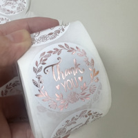 Étiquette adhésive ronde personnalisée imperméable en PP transparent, impression sur rouleau, autocollant à chaud