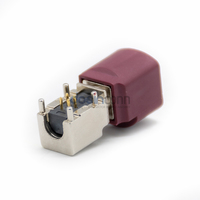 Conector Macho HSD de Alta Velocidad de 4 Pines con Código D, Montaje en PCB de Orificio Pasante para Automoción GSM LVDS