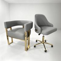 Mobilier de salon de beauté moderne, ensemble de chaises personnalisées pour manucure et pédicure avec tabouret roulant pour technicien, pour salon de manucure