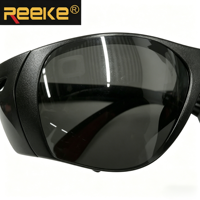 Lunettes de sécurité réutilisables à haute visibilité avec monture en PC, verres anti-rayures, certifiées EN166 pour les travaux de construction, marque REEKE, Chine